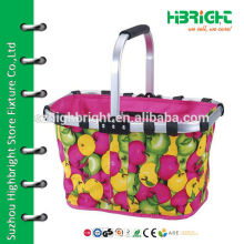 canvas tote basket bag with picture